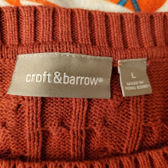 Bundle only croft and barrow red/orange sweater - Picture 3 of 6